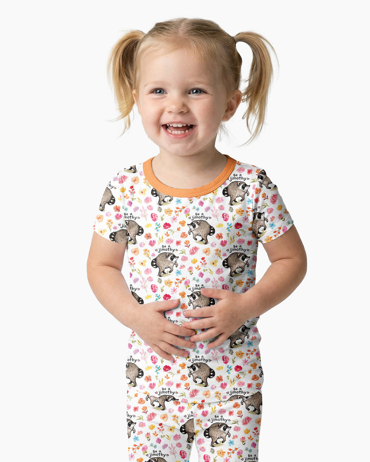 Be A Jimothy Family Matching Bamboo Two Piece Short Sleeve Pajama Set