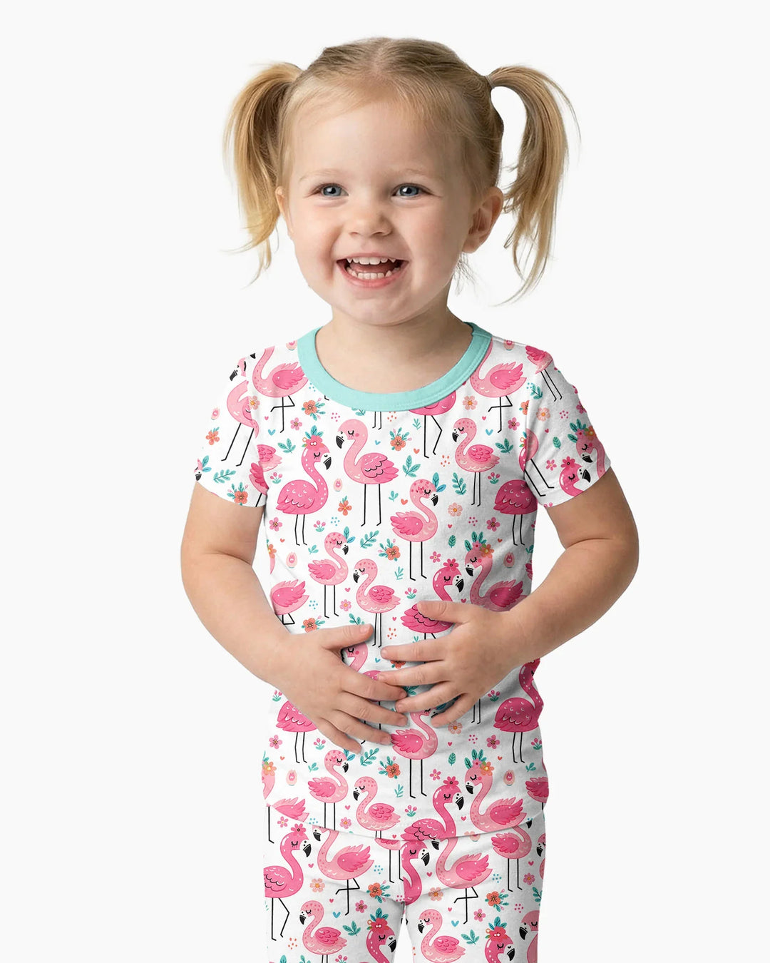 Zweiteiliges, kurzärmliges Pyjama-Set mit Marienkäfern