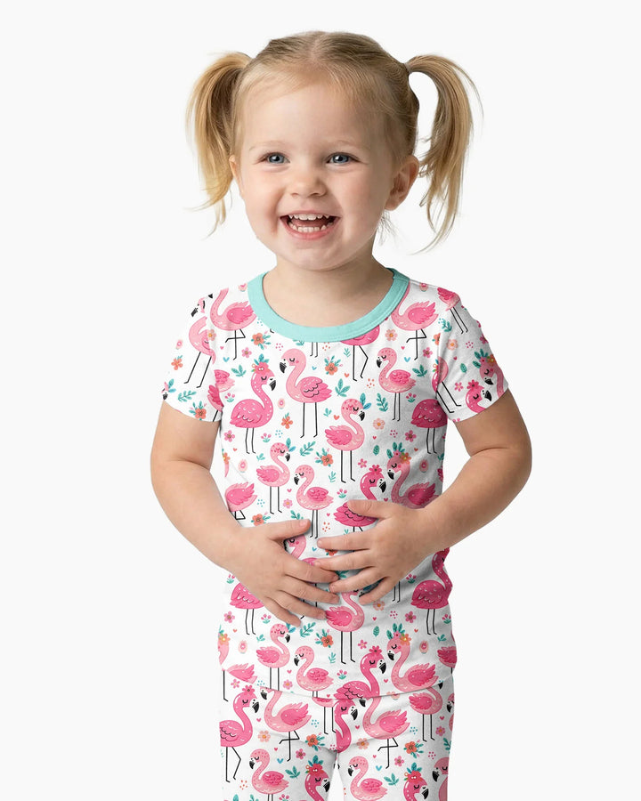 Zweiteiliges, kurzärmliges Pyjama-Set mit Marienkäfern