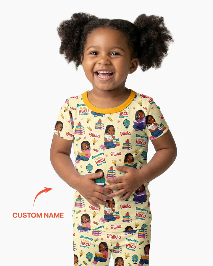 Zweiteiliges, kurzärmliges Pyjama-Set mit Marienkäfern