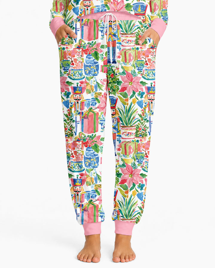 Watercolor Nutcracker Holiday Bamboo Women Pajama Set