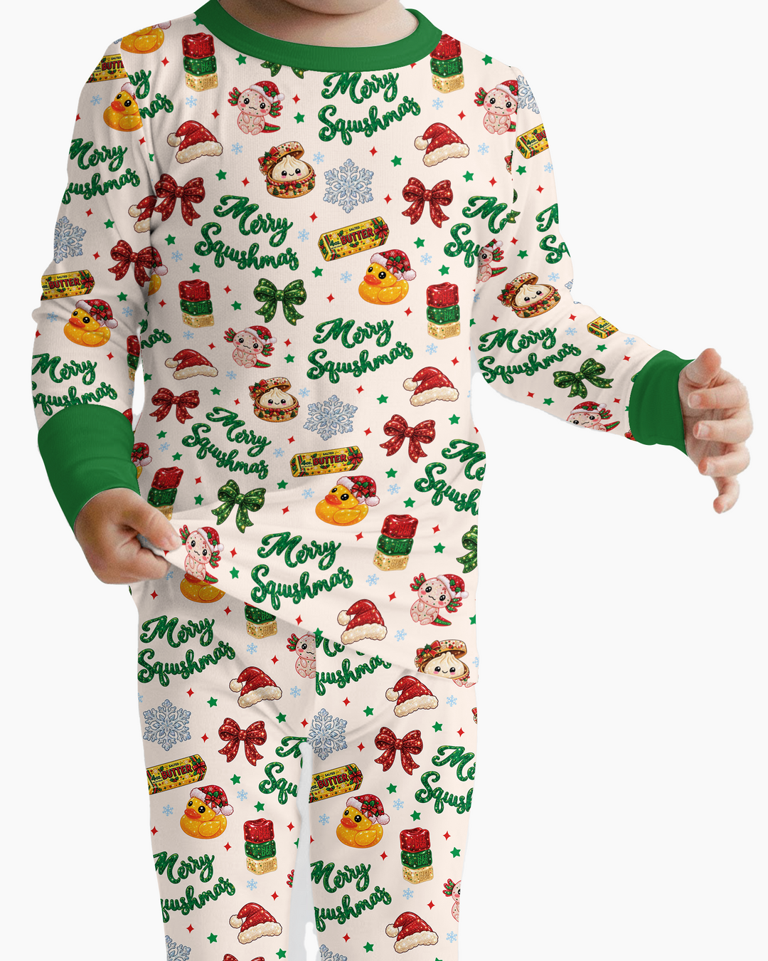 Merry Squishmas Bamboo Two Piece Long Sleeve Pajama Set