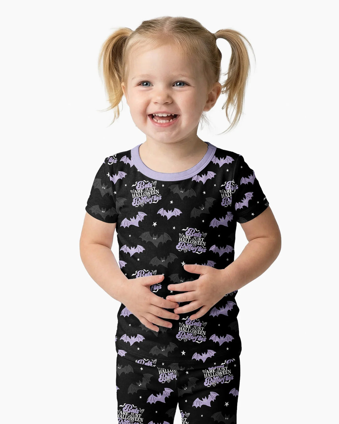 Zweiteiliges, kurzärmliges Pyjama-Set mit Marienkäfern