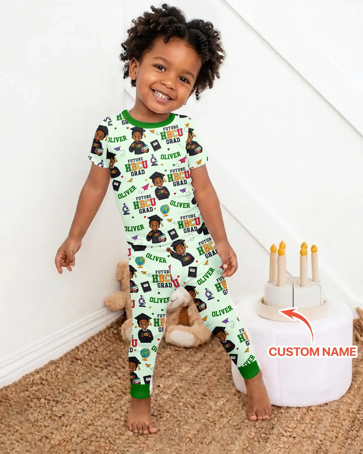 Zweiteiliges, kurzärmliges Pyjama-Set mit Marienkäfern