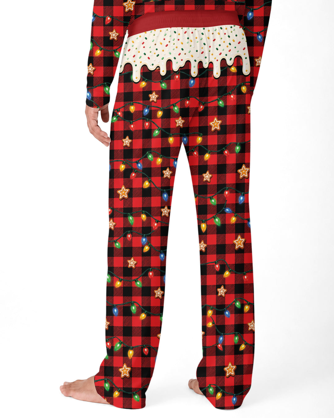 The Cookie Crew Custom Gingerbread Letter Bamboo Men's Pajama Set