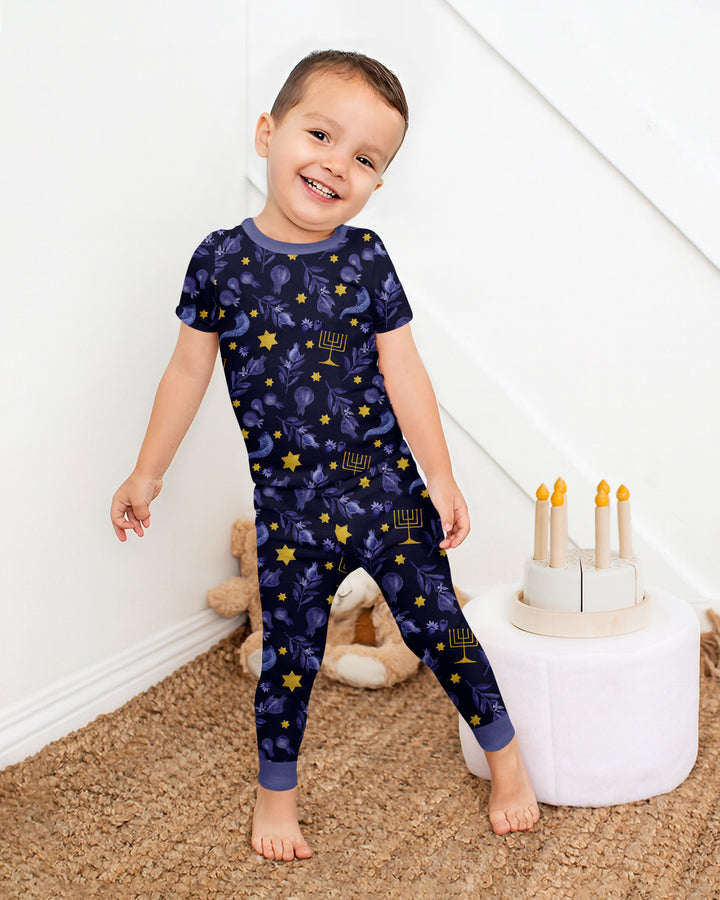 Zweiteiliges, kurzärmliges Pyjama-Set mit Marienkäfern