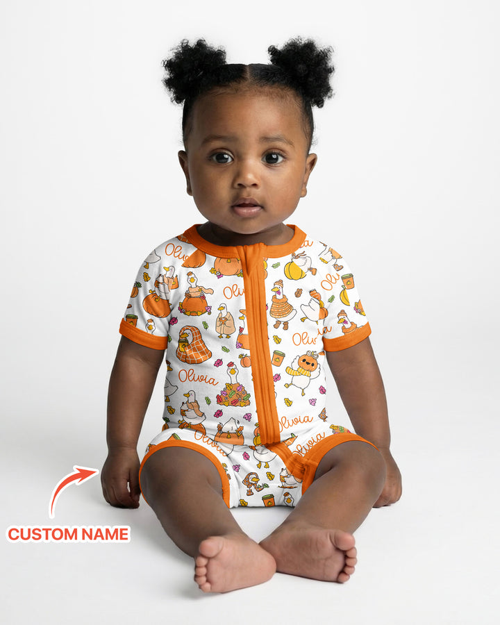 Fall Silly Goose Bamboo Shorty Zippy