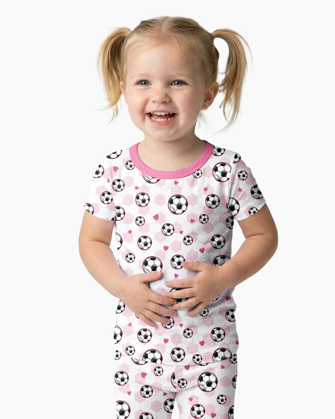 Zweiteiliges, kurzärmliges Pyjama-Set mit Marienkäfern