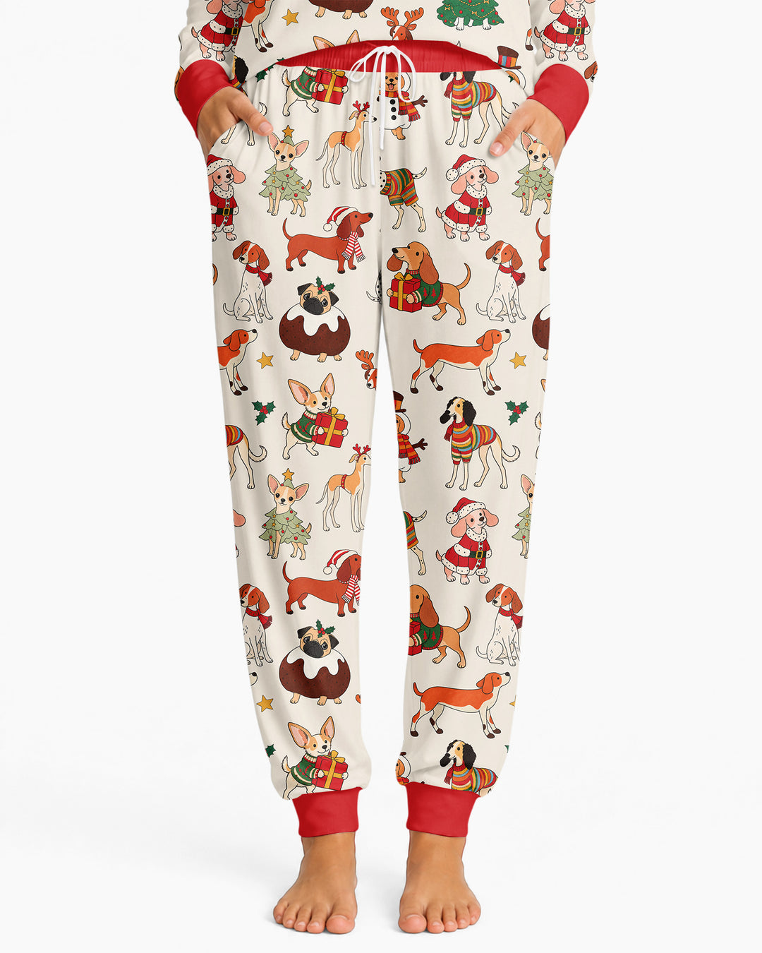 Santa Paws Parade Bamboo Women Pajama Set