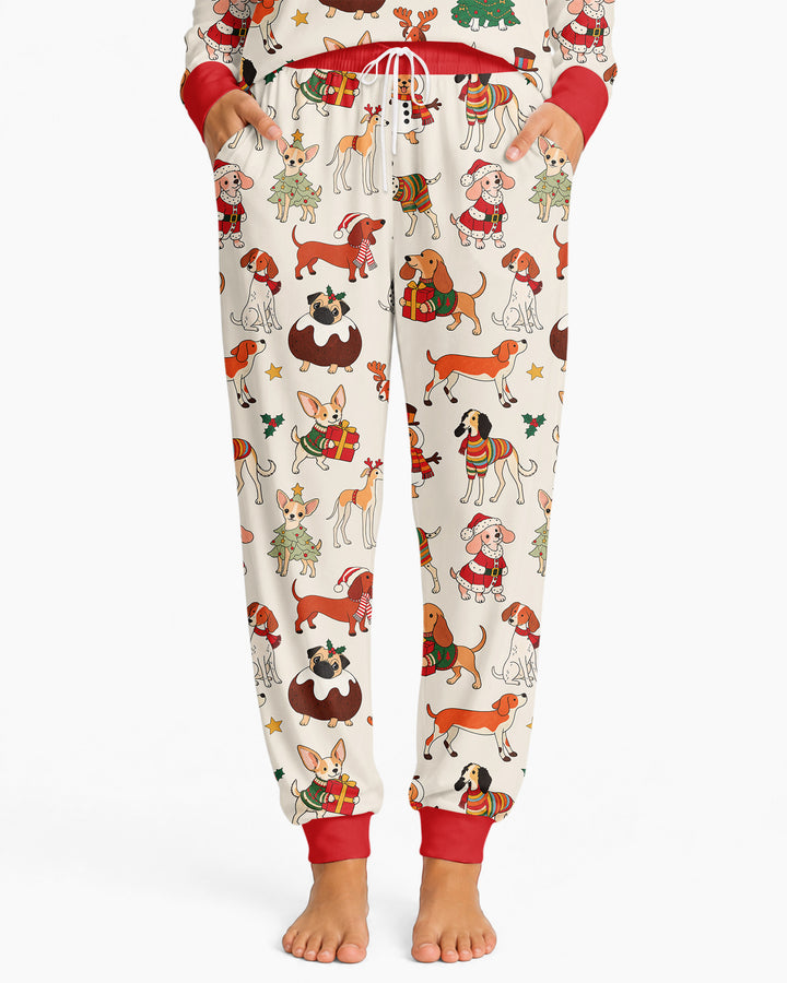 Santa Paws Parade Bamboo Women Pajama Set