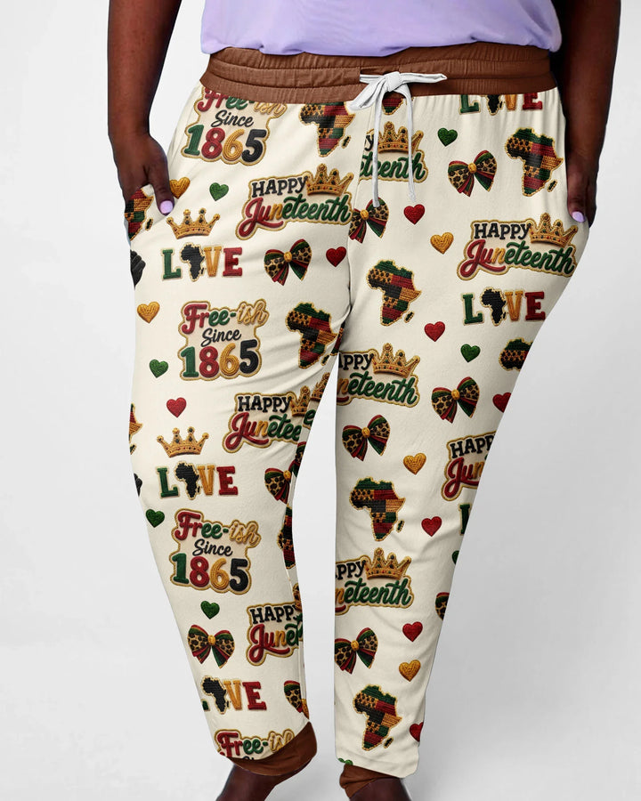 Juneteenth "Free-ish Since 1865" Bambus Pyjama-Set für Damen