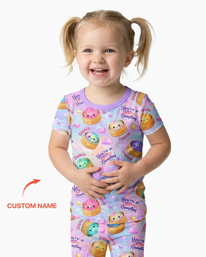 Zweiteiliges, kurzärmliges Pyjama-Set mit Marienkäfern