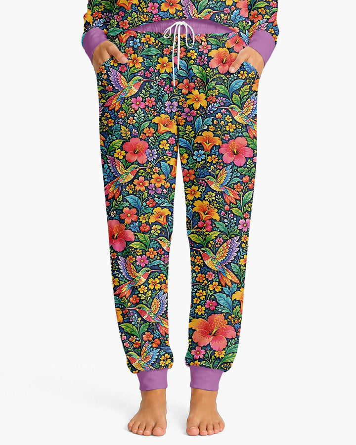 Hummingbird Paradise Bamboo Women Pajama Set