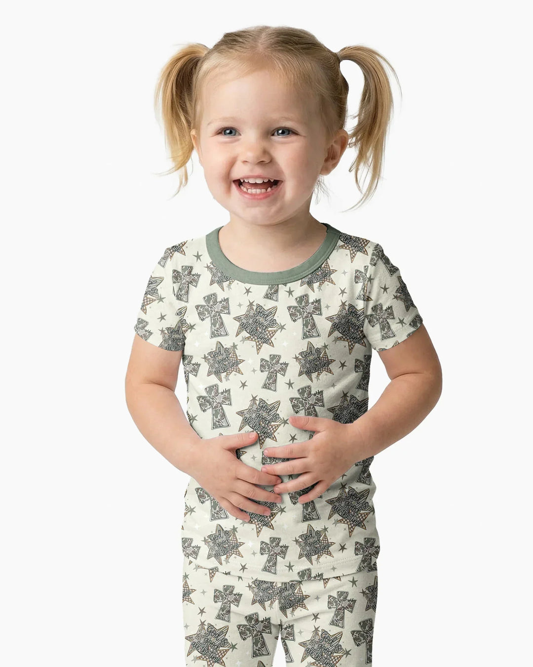 Zweiteiliges, kurzärmliges Pyjama-Set mit Marienkäfern