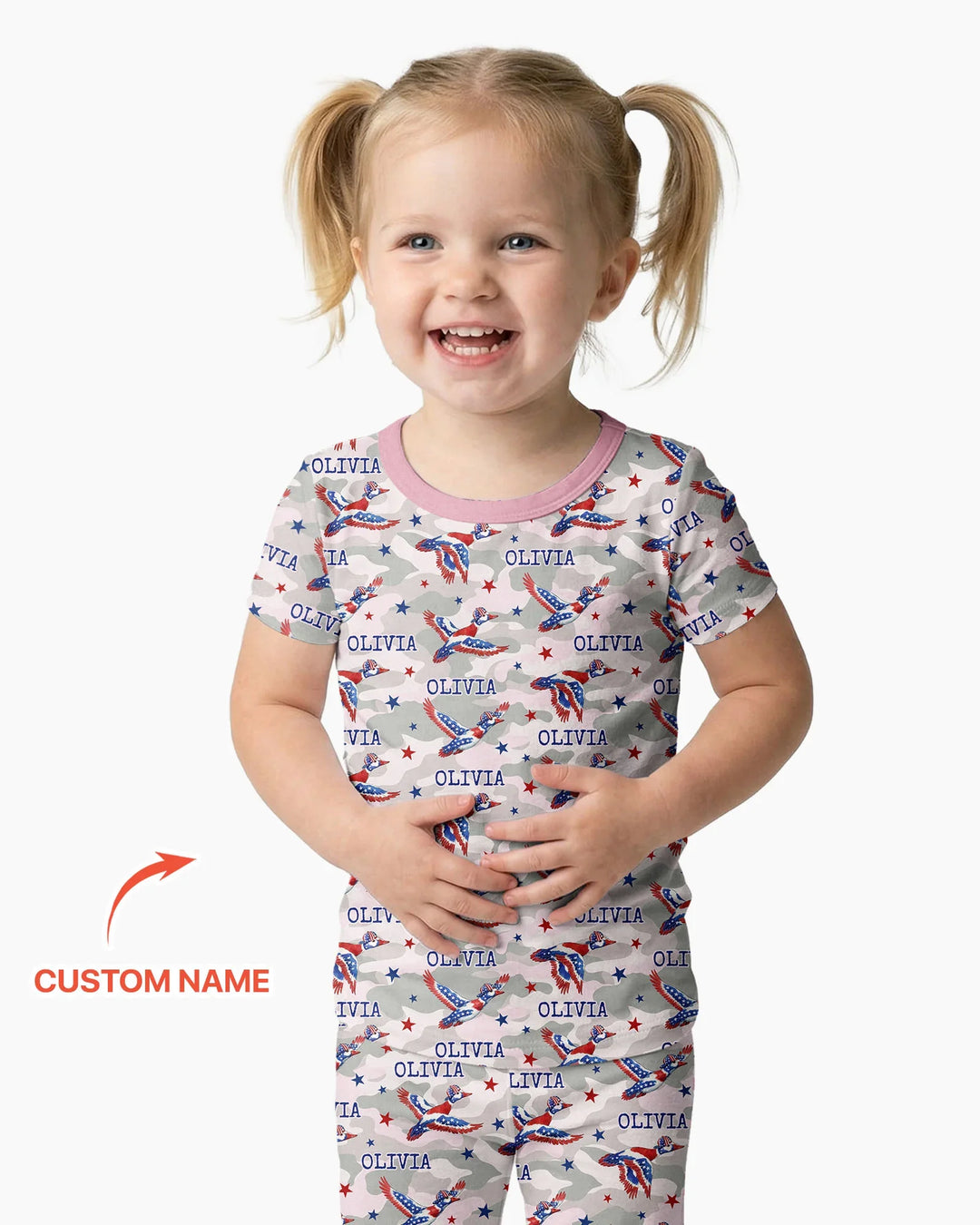 Zweiteiliges, kurzärmliges Pyjama-Set mit Marienkäfern