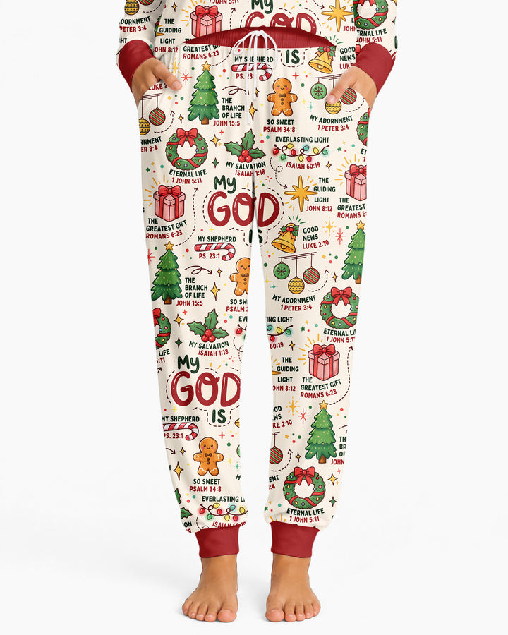 Christmas My God Is Bamboo Women Pajama Set