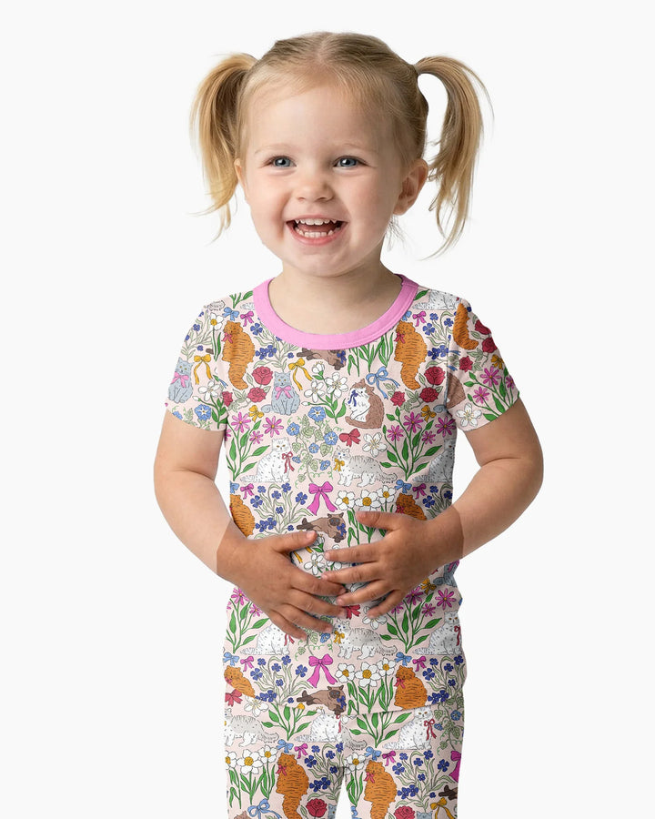 Zweiteiliges, kurzärmliges Pyjama-Set mit Marienkäfern