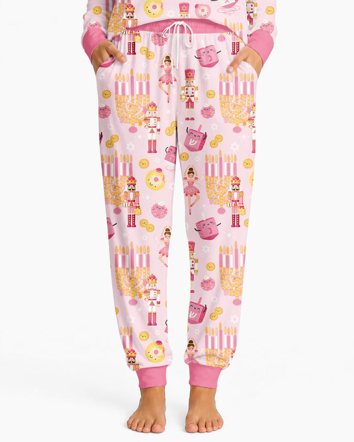 Hanukkah Nutcracker King Family Matching Bamboo Women Pajama Set