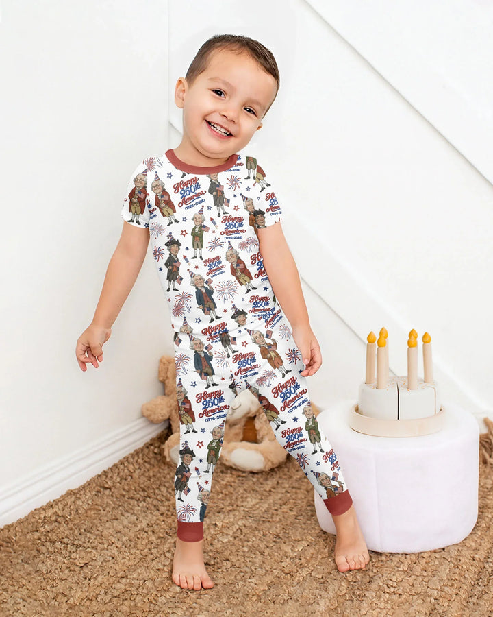Zweiteiliges, kurzärmliges Pyjama-Set mit Marienkäfern