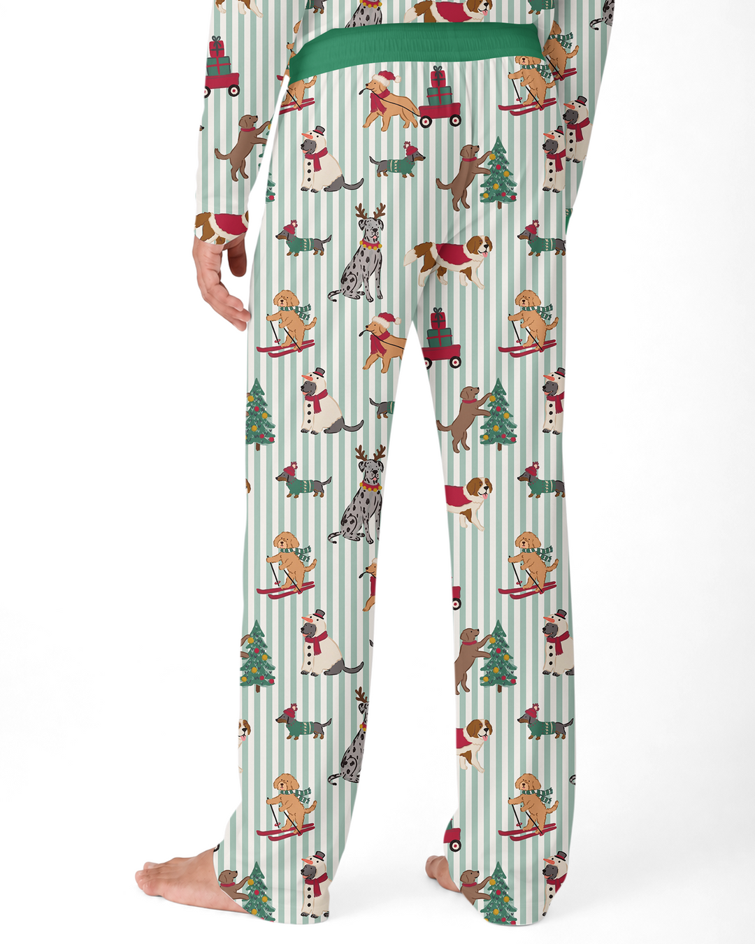 Christmas Pups & Holiday Adventures Bamboo Men's Pajama Set