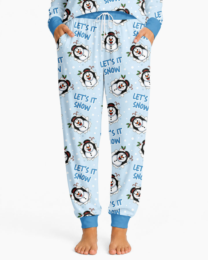 Funny Snowman Bamboo Women Pajama Set