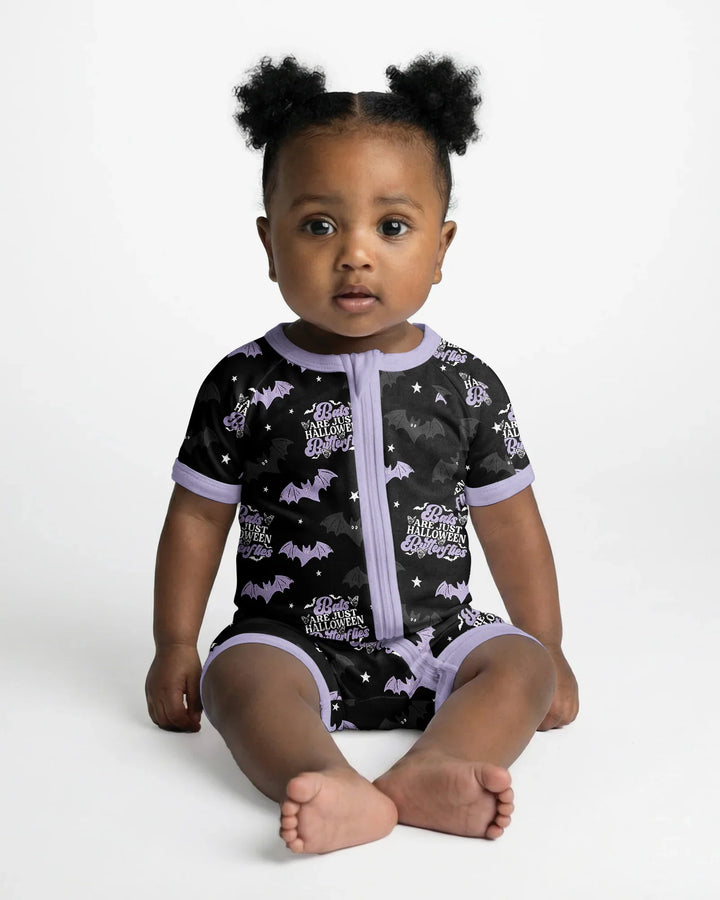 Halloween Butterflies Bamboo Shorty Zippy