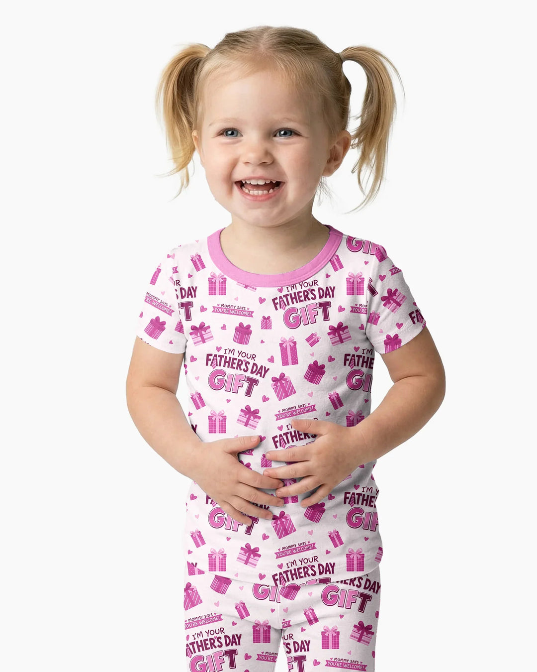 Zweiteiliges, kurzärmliges Pyjama-Set mit Marienkäfern