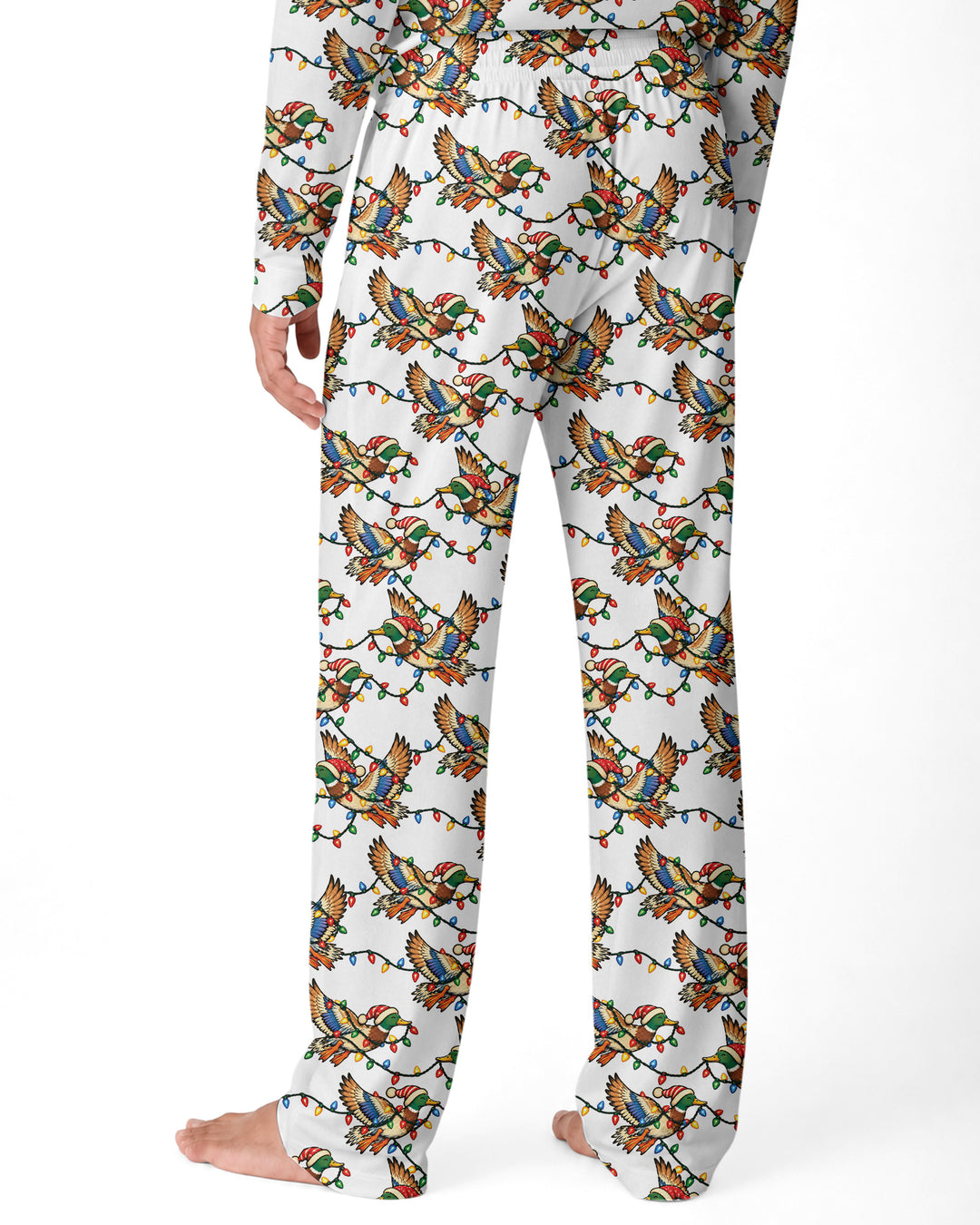 Preppy Christmas Mallard Duck Bamboo Men's Pajama Set