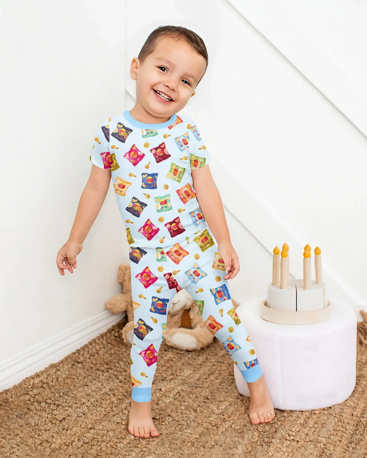 Zweiteiliges, kurzärmliges Pyjama-Set mit Marienkäfern