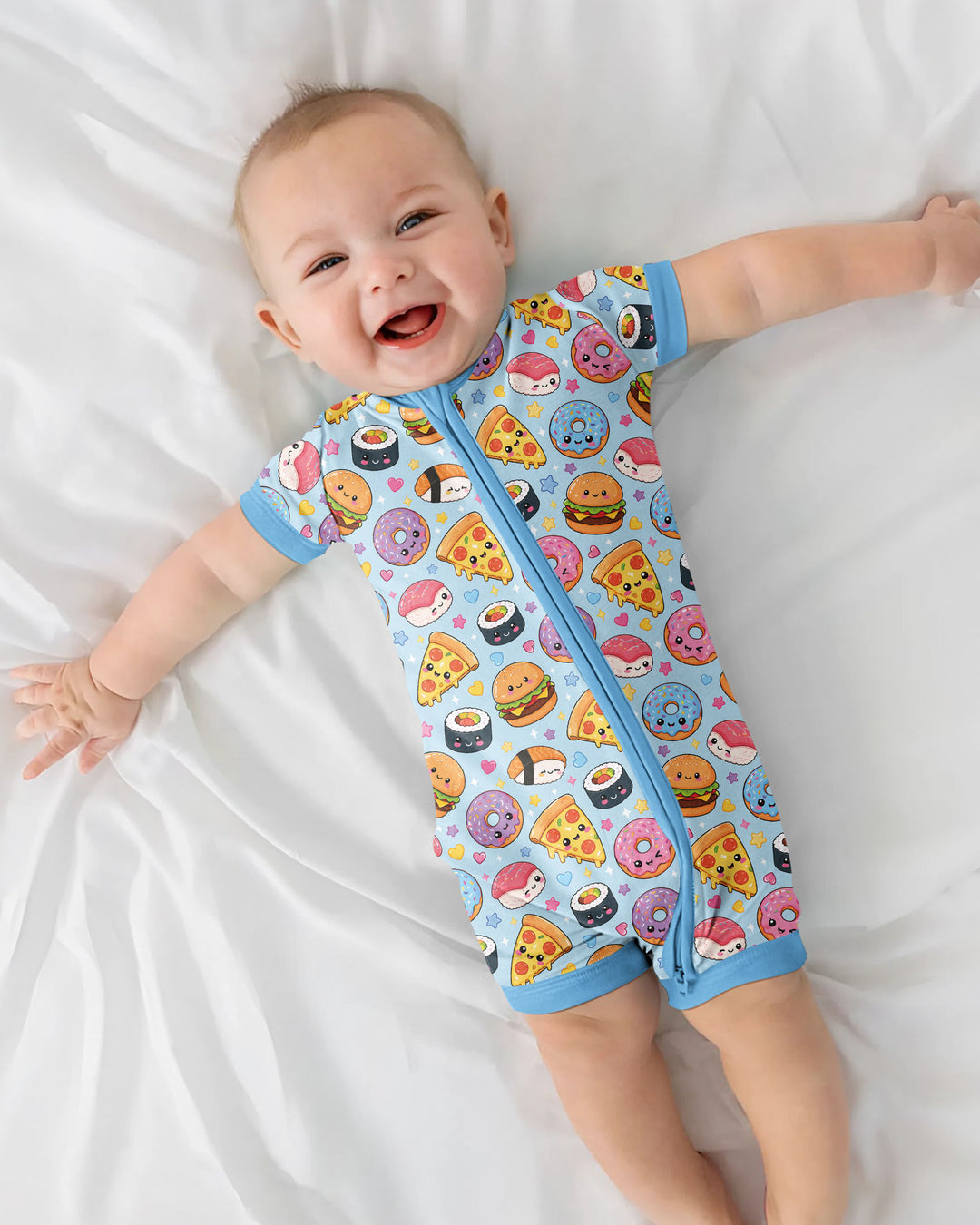 Kawaii Snack Party Bamboo Shorty Zippy