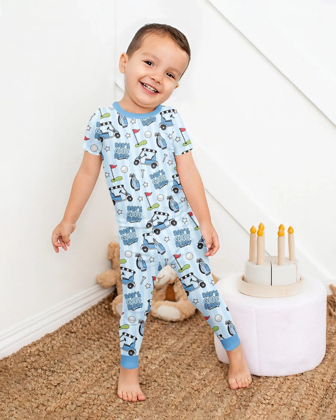 Zweiteiliges, kurzärmliges Pyjama-Set mit Marienkäfern