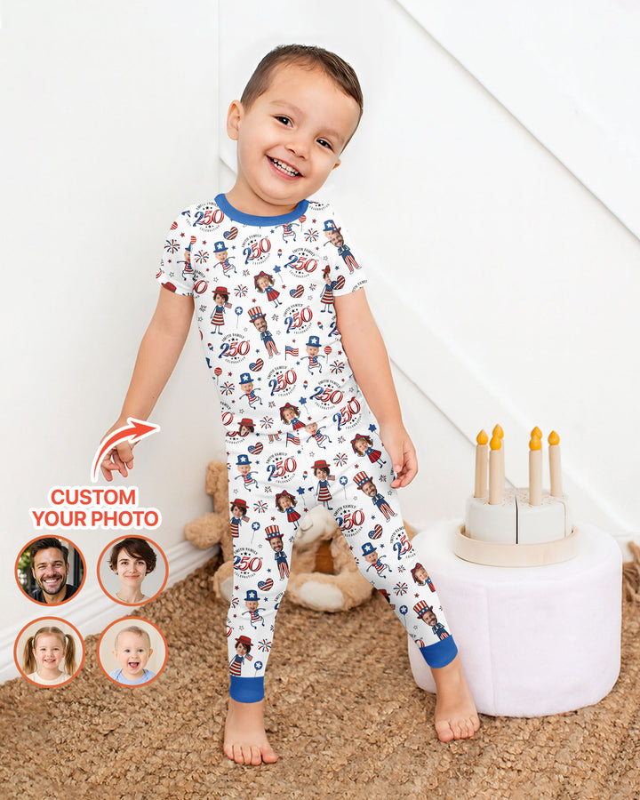 Zweiteiliges, kurzärmliges Pyjama-Set mit Marienkäfern