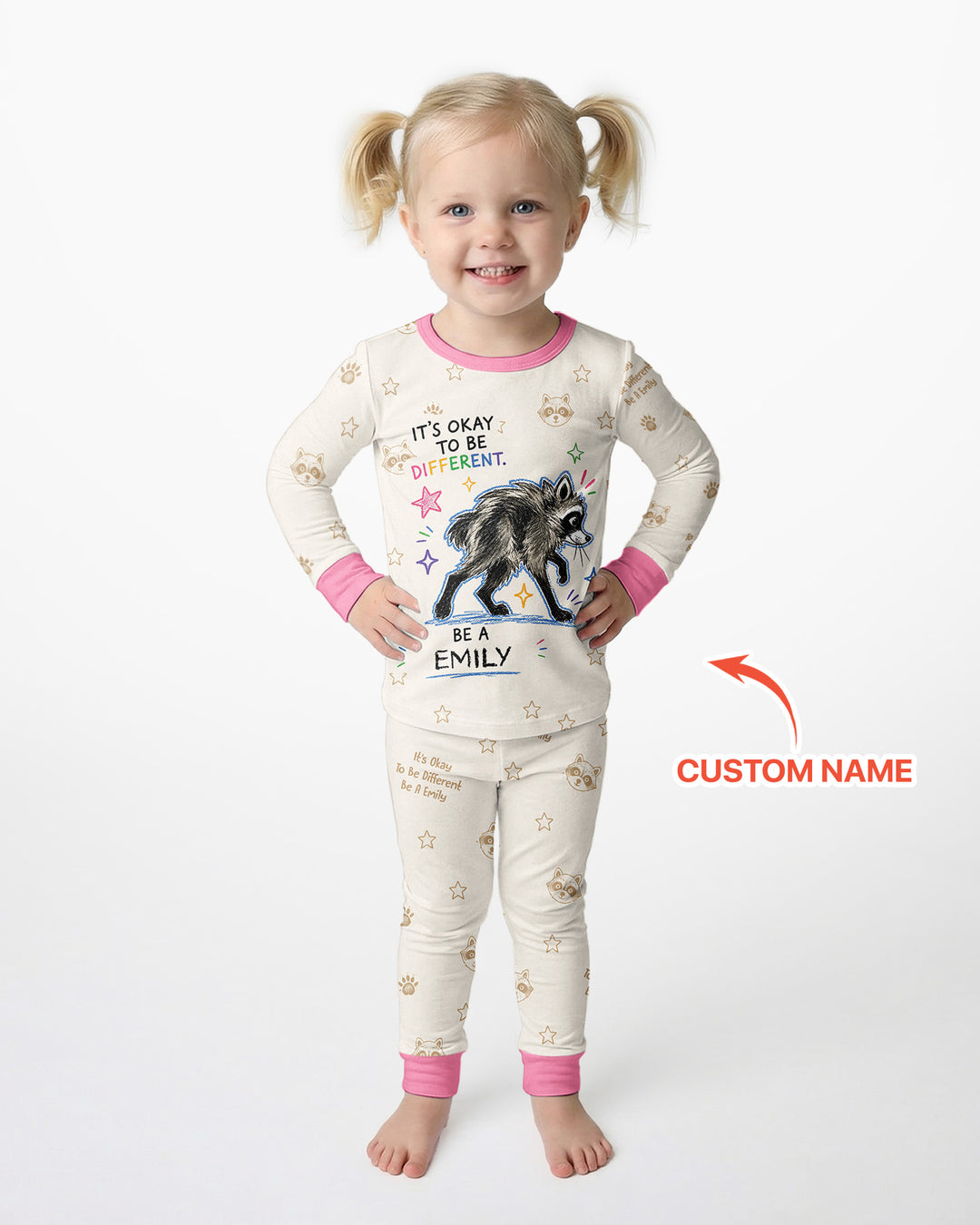 Jimothy The Raccoon Bamboo Two Piece Long Sleeve Pajama Set