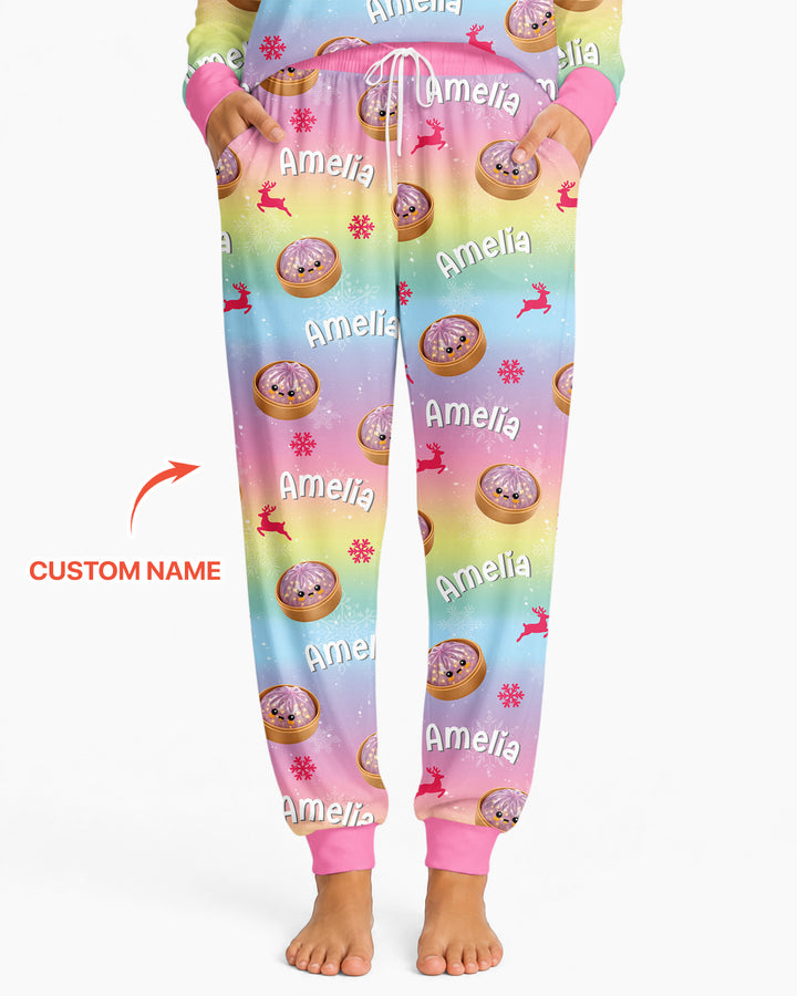 Christmas Cutie Dumpling Bamboo Women Pajama Set