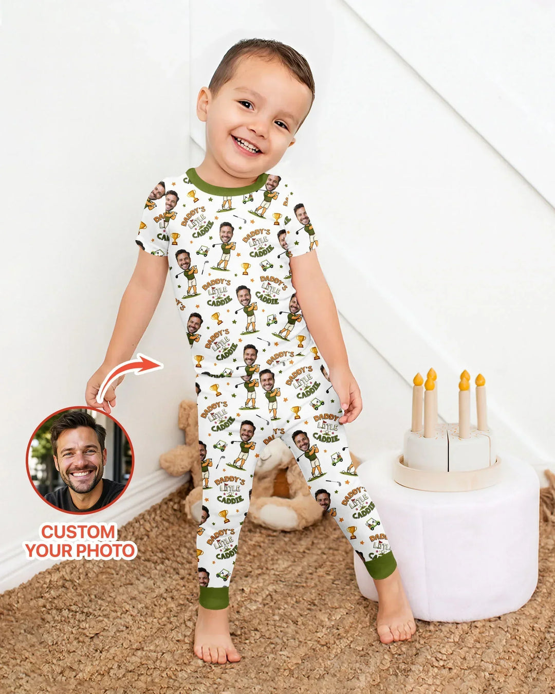 Zweiteiliges, kurzärmliges Pyjama-Set mit Marienkäfern