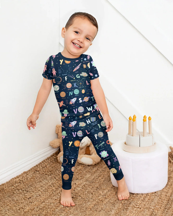 Zweiteiliges, kurzärmliges Pyjama-Set mit Marienkäfern