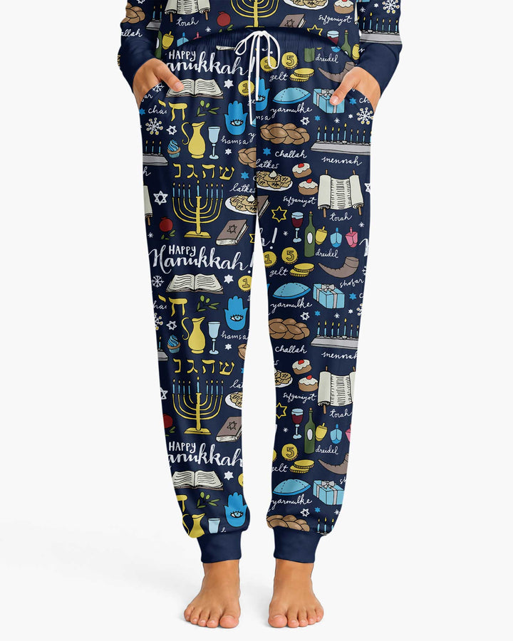 Happy Hanukkah 2026 Bamboo Women Pajama Set