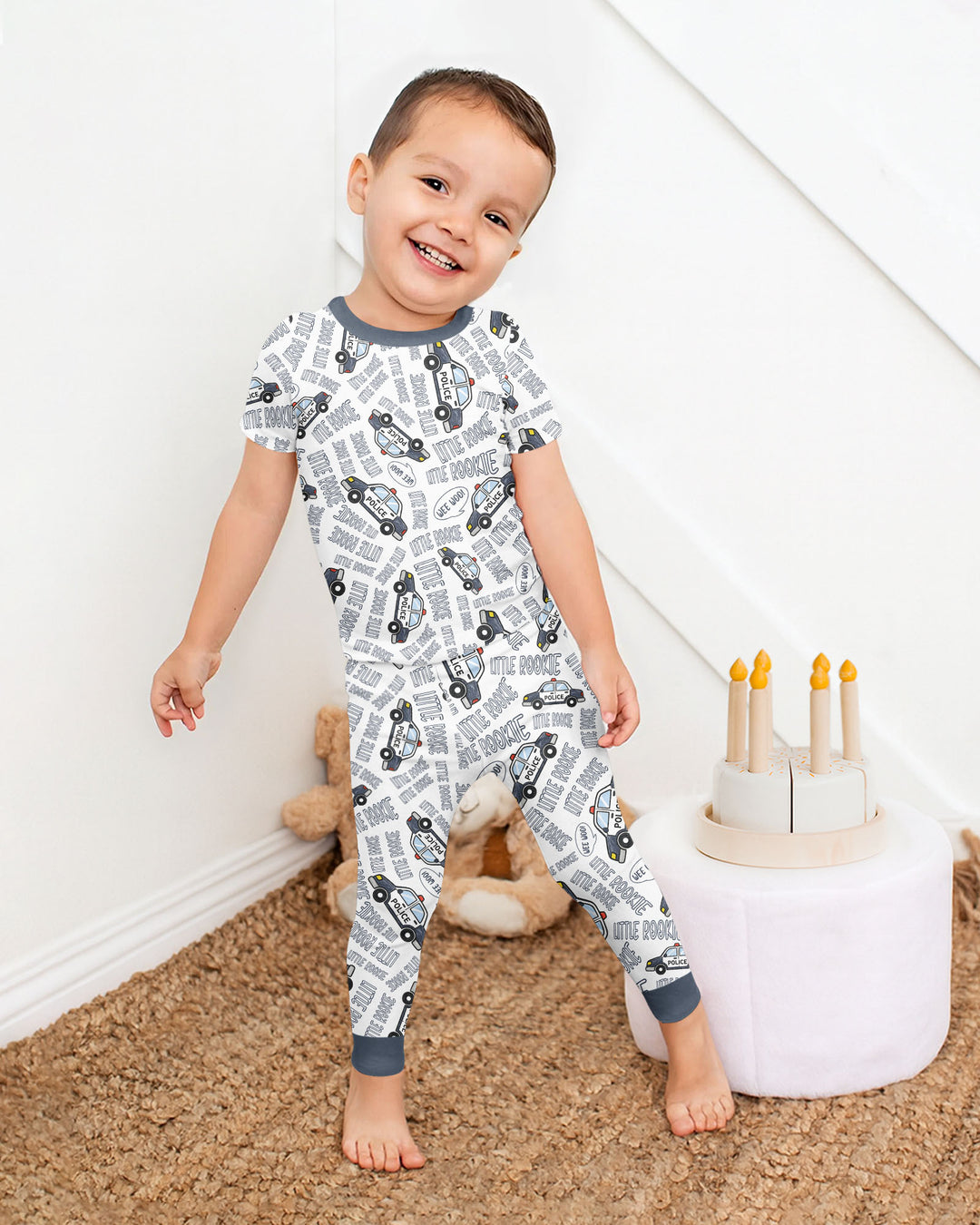 Zweiteiliges, kurzärmliges Pyjama-Set mit Marienkäfern