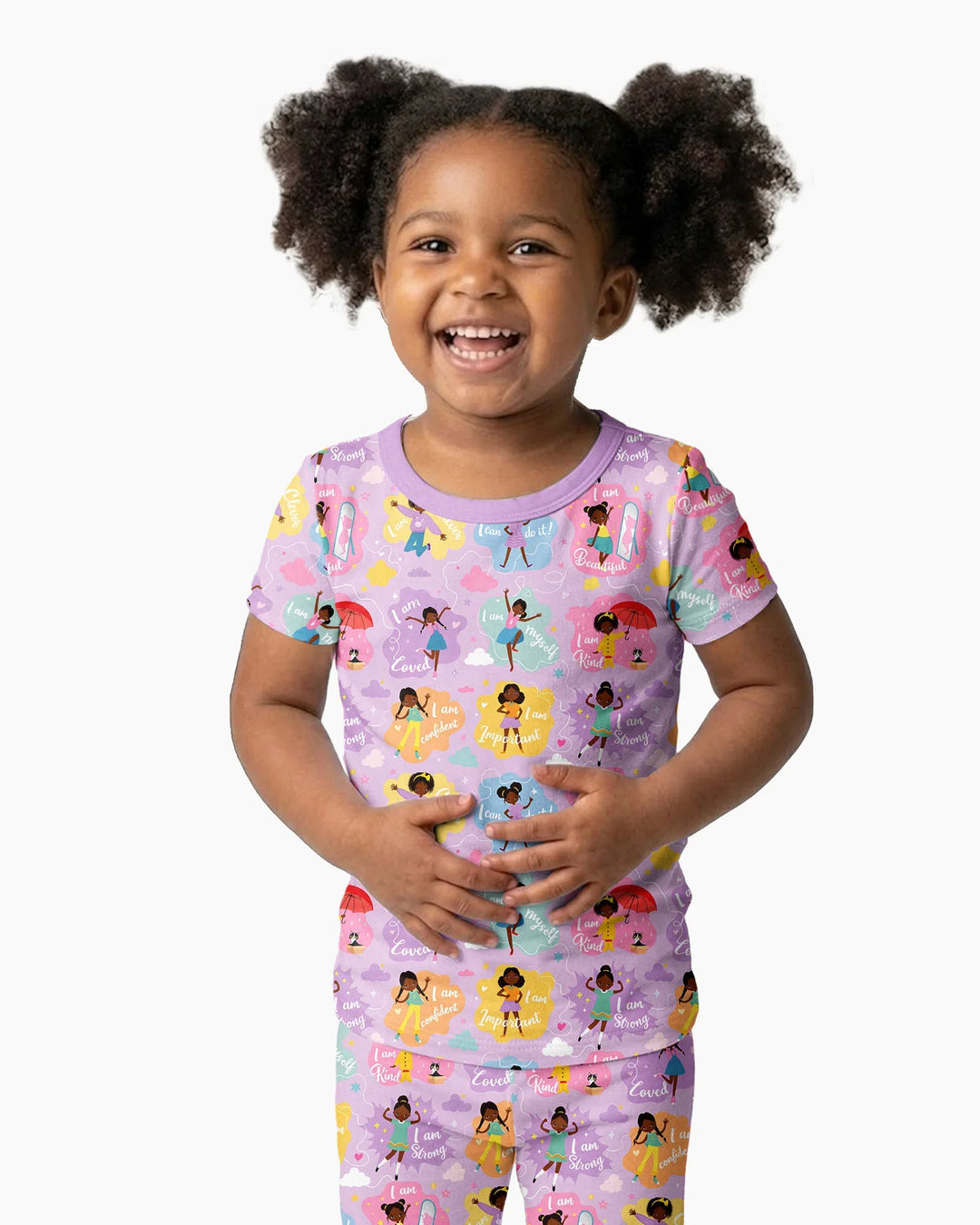 Zweiteiliges, kurzärmliges Pyjama-Set mit Marienkäfern