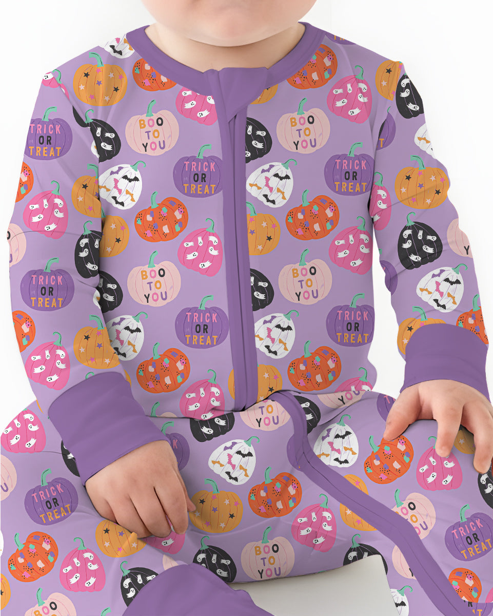 Boo Pumpkin Season Bamboo Convertible Zippy