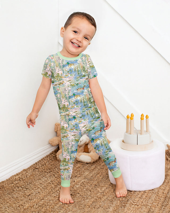 Zweiteiliges, kurzärmliges Pyjama-Set mit Marienkäfern