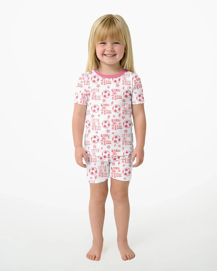 Schlafanzug-Set zweiteilig, kurze Ärmel, kurze Hose, Bambus