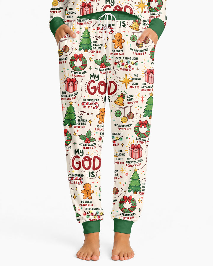 Christmas My God Is Bamboo Women Pajama Set