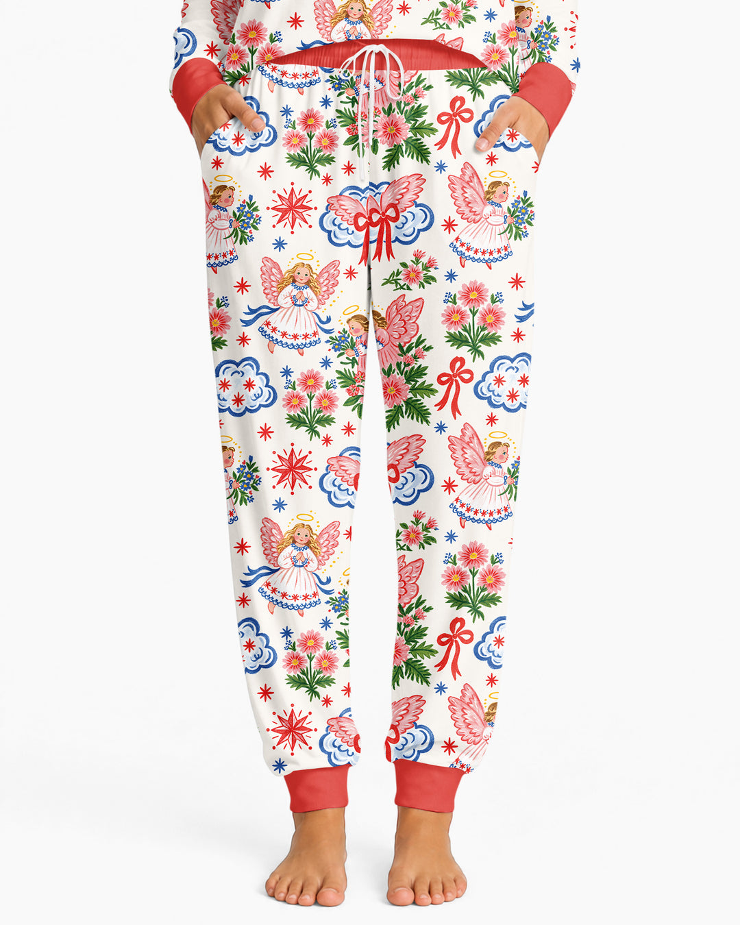Angel Christmas Bamboo Women Pajama Set