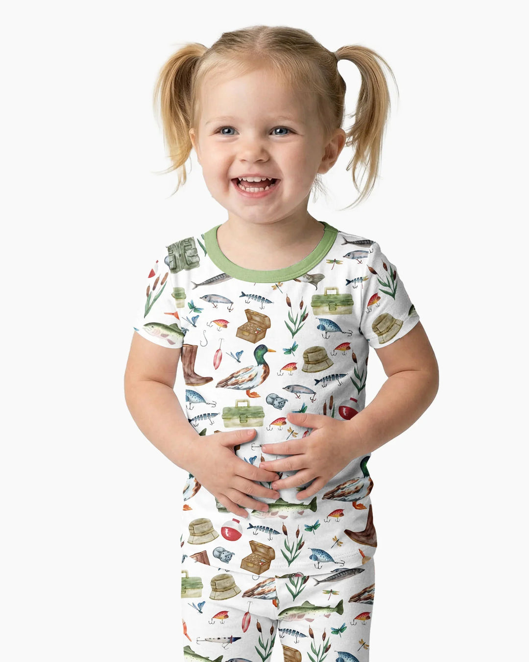 Zweiteiliges, kurzärmliges Pyjama-Set mit Marienkäfern