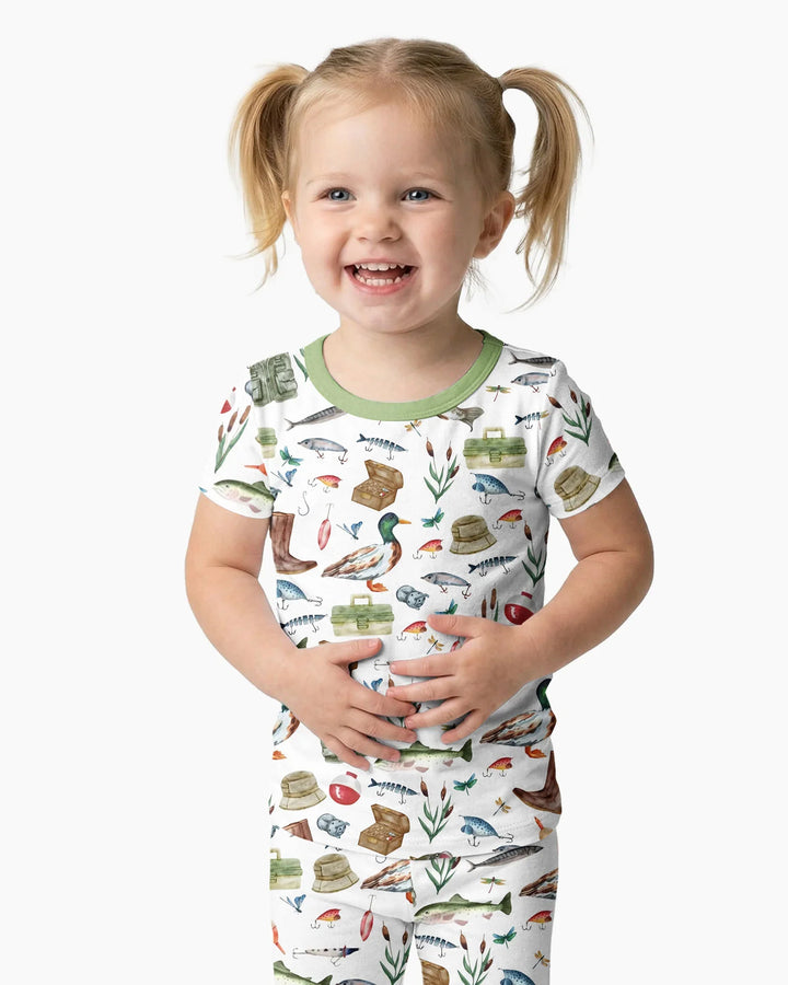 Zweiteiliges, kurzärmliges Pyjama-Set mit Marienkäfern