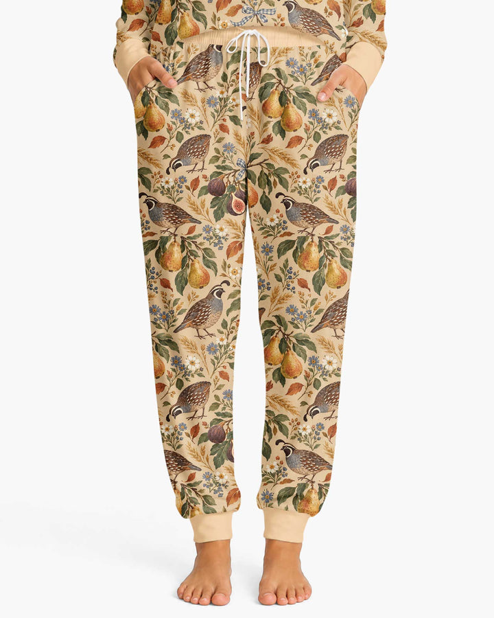Quail & Pears Bamboo Women Pajama Set