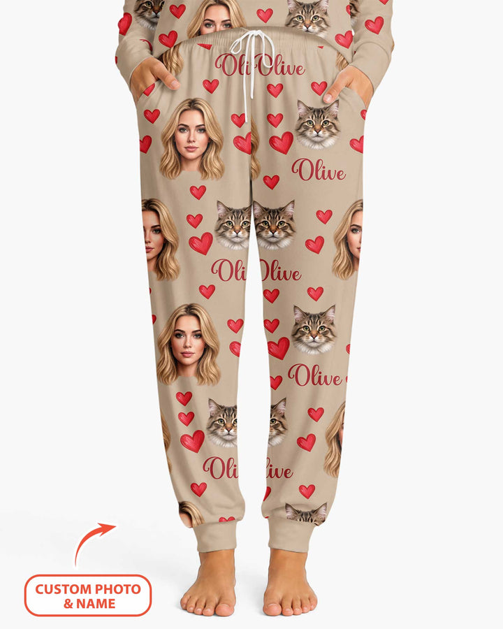 Custom Face Family Matching Bamboo Women Pajama Set