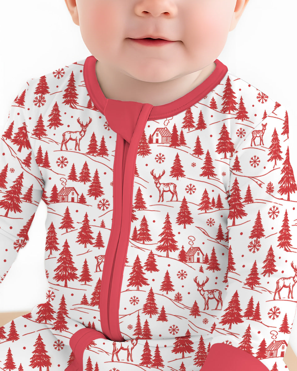 North Pole Train Bamboo Convertible Zippy
