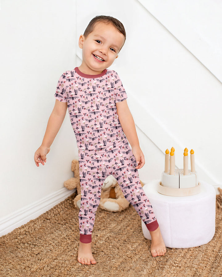 Fruit Bats Bamboo Two Piece Short Sleeve Pajama Set